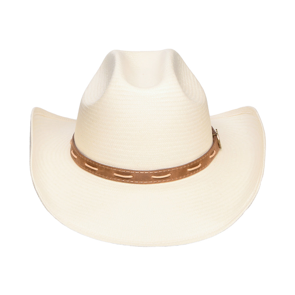 Sombrero Cowboy Western de paja toyo de Stetson - Decolorado