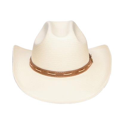 Sombrero Cowboy Western de paja toyo de Stetson - Decolorado