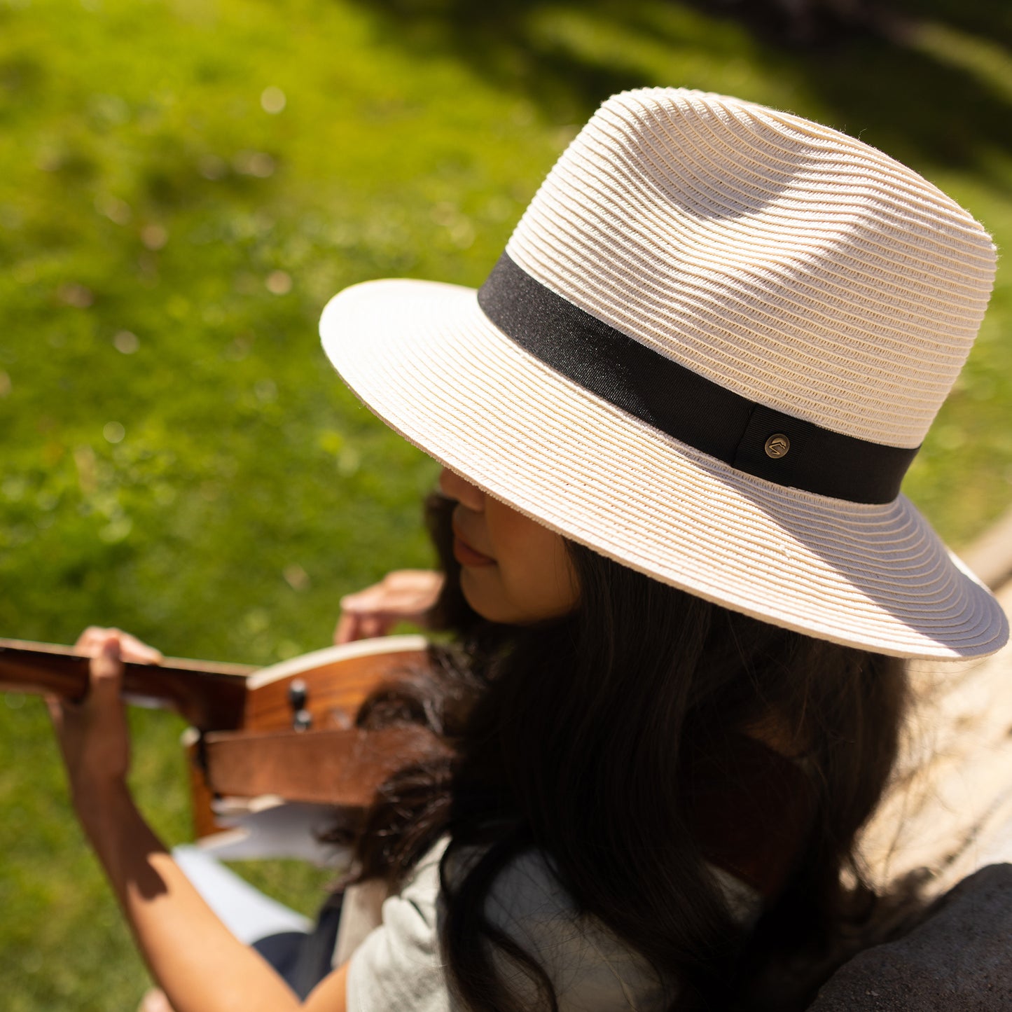 Sombrero Fedora Havana de paja toyo de Sunday Afternoons - Crema