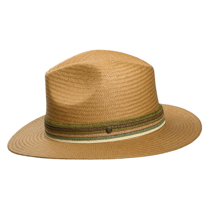 Sombrero Fedora Corsica de paja toyo de Failsworth - Tabaco