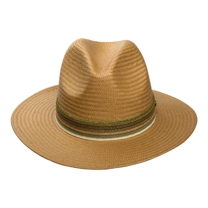 Sombrero Fedora Corsica de paja toyo de Failsworth - Tabaco