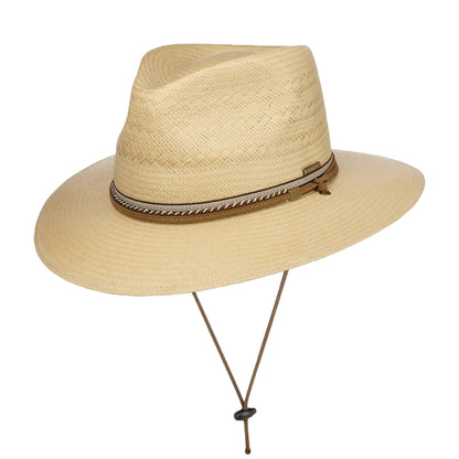 Sombrero Fedora Safari Ralcott Traveller de paja toyo de Stetson - Natural