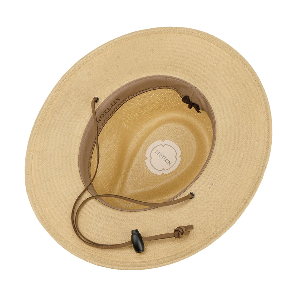 Sombrero Fedora Safari Ralcott Traveller de paja toyo de Stetson - Natural