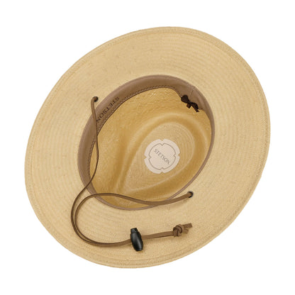 Sombrero Fedora Safari Ralcott Traveller de paja toyo de Stetson - Natural