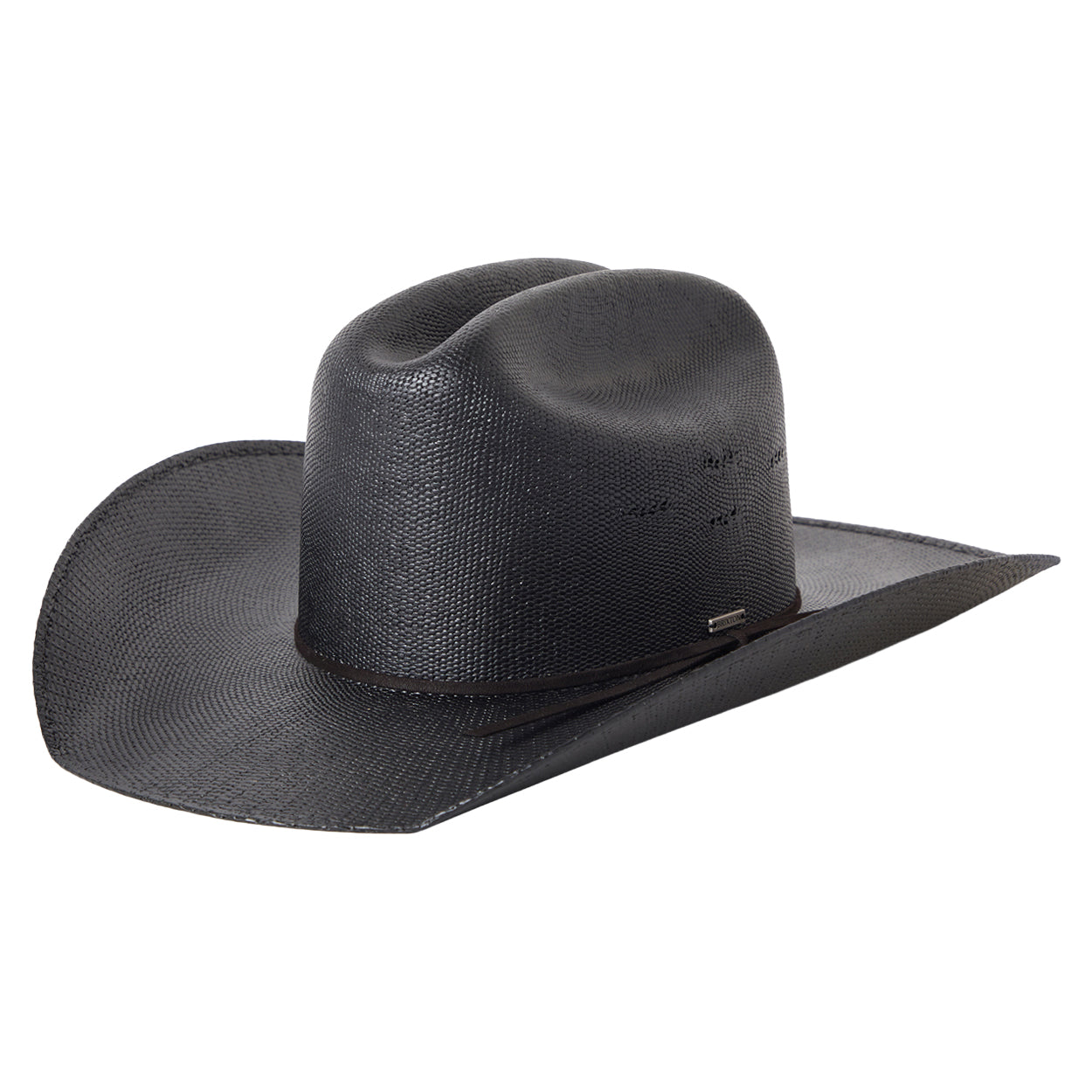 Sombrero Cowboy Laredo de paja toyo de Brixton - Negro