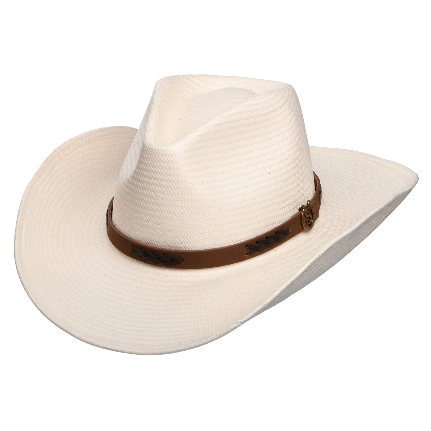 Sombrero Cowboy Palo Grande ligera de paja toyo de Stetson - Decolorado