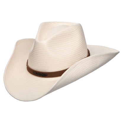 Sombrero Cowboy Palo Grande ligera de paja toyo de Stetson - Decolorado