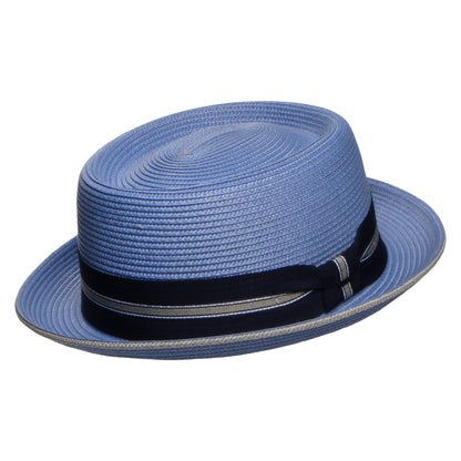 Sombrero Pork Pie Carver de Bailey - Azul Medio