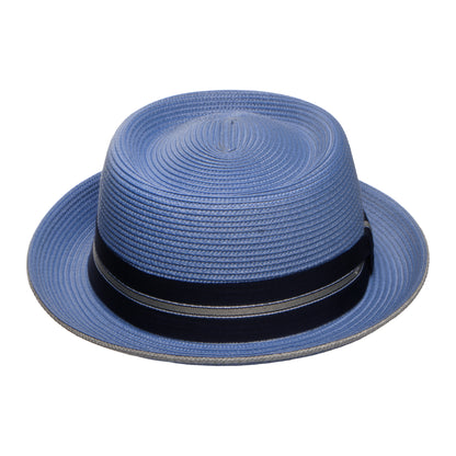 Sombrero Pork Pie Carver de Bailey - Azul Medio