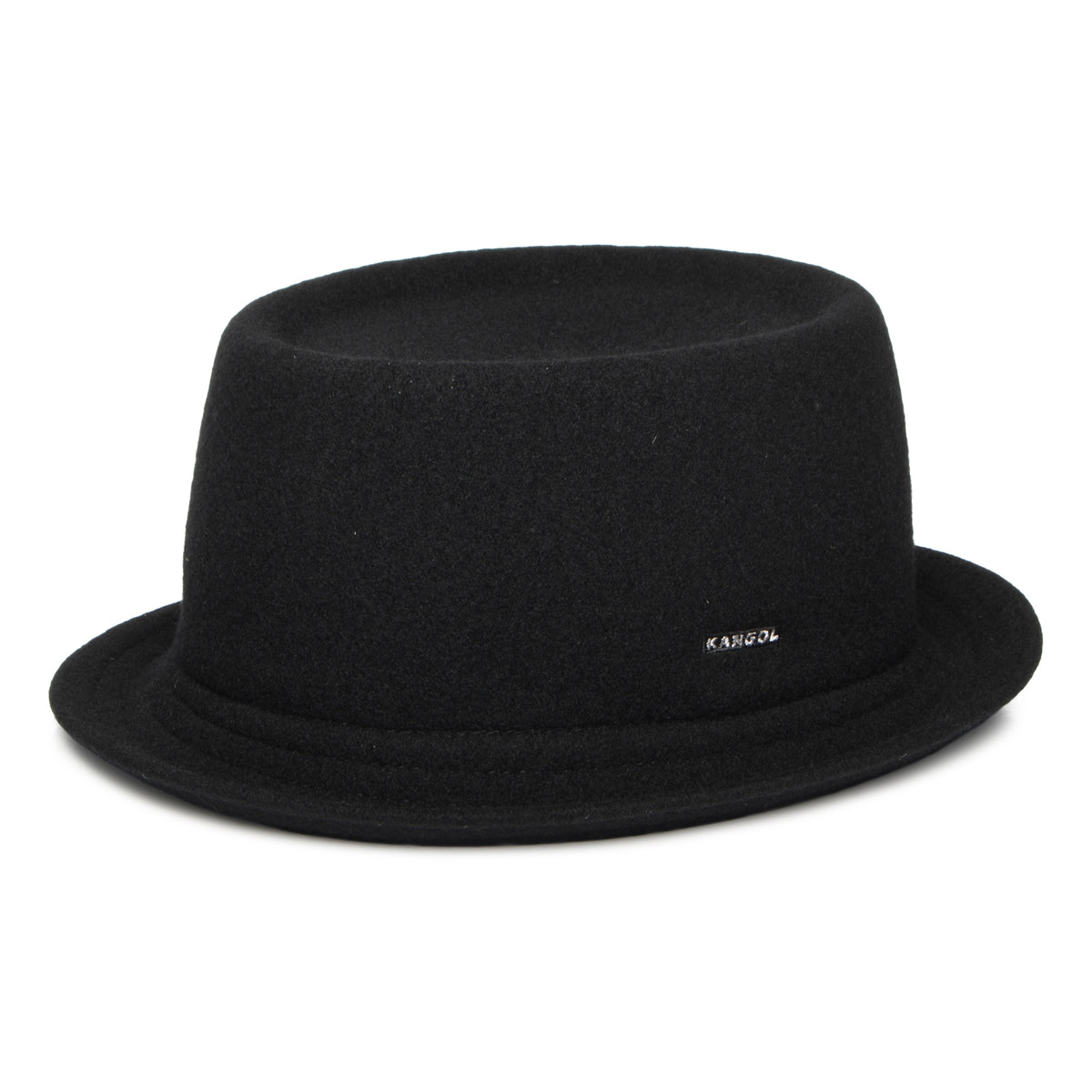 Sombrero Pork Pie Mowbray de lana de Kangol - Negro