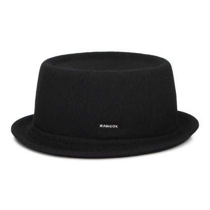 Sombrero Pork Pie Mowbray de lana de Kangol - Negro