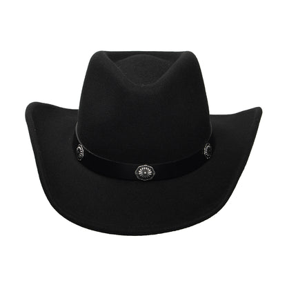 Sombrero Cowboy plegable Repelente al agua de fieltro de lana de Stetson - Negro