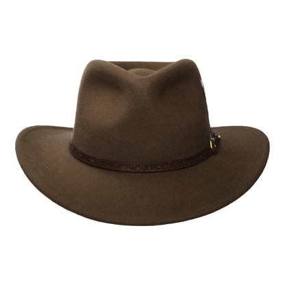 Sombrero Cowboy Norbeck resistente al agua de fieltro de lana de Stetson - Avellana