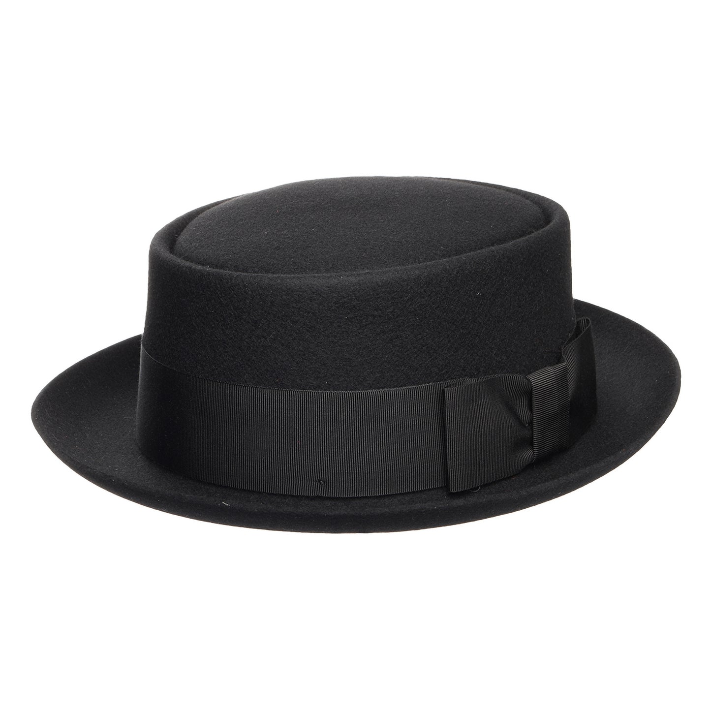 Sombrero Pork Pie de fieltro de lana de Christys - Negro