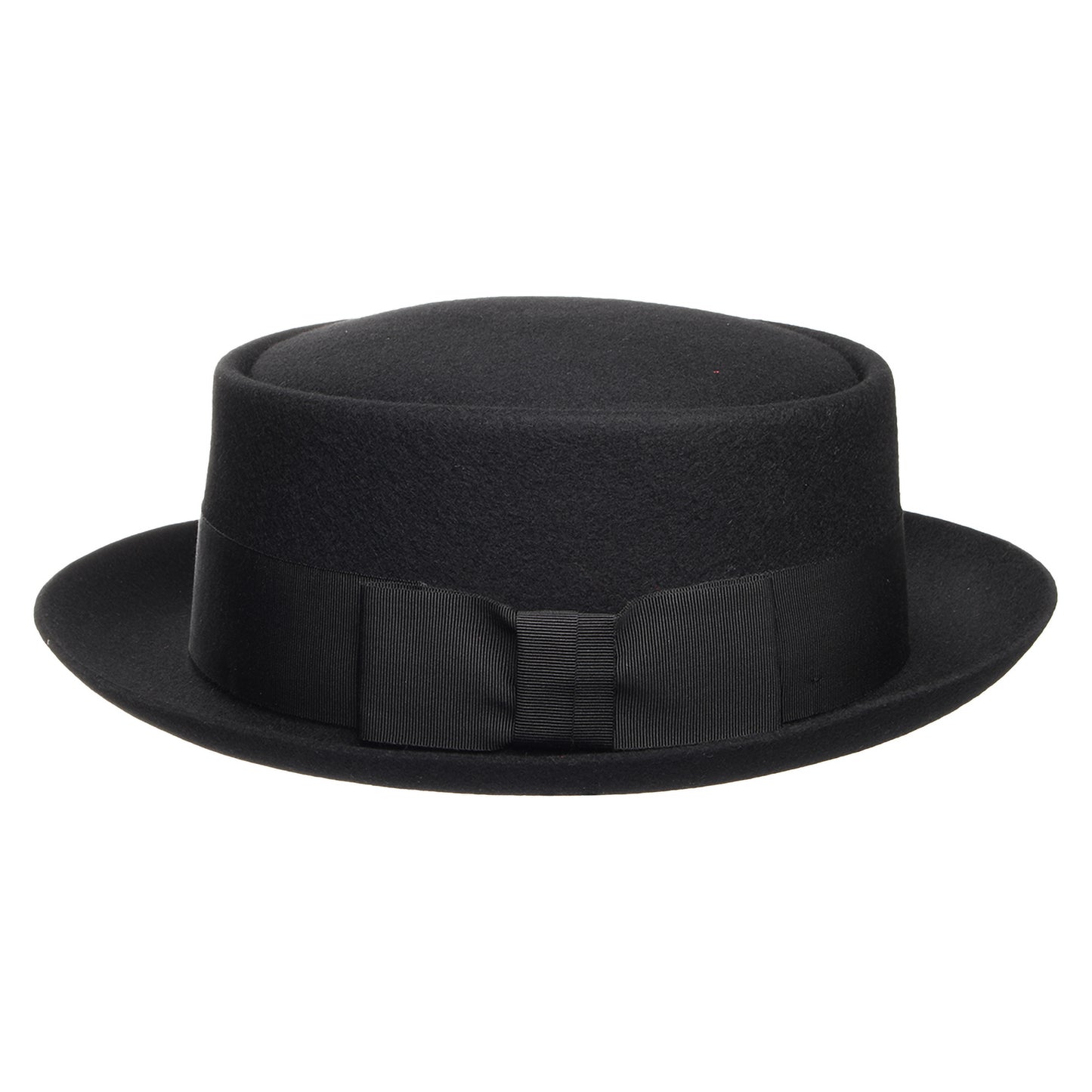 Sombrero Pork Pie de fieltro de lana de Christys - Negro