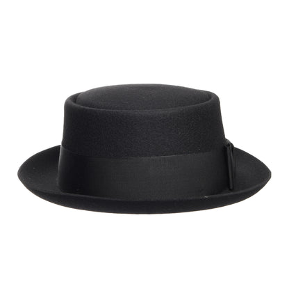 Sombrero Pork Pie de fieltro de lana de Christys - Negro