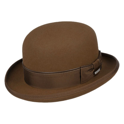 Sombrero bombín Classic Uni de fieltro de piel de Stetson - Marrón