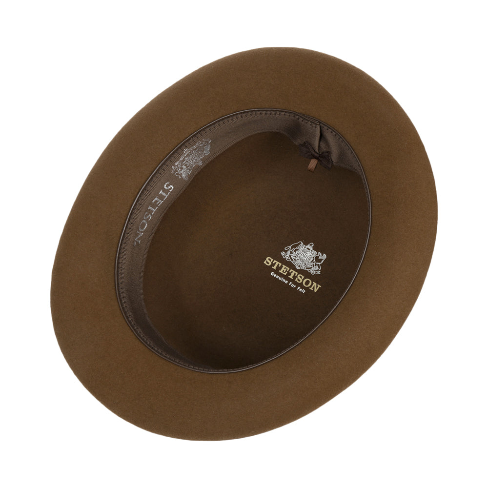 Sombrero bombín Classic Uni de fieltro de piel de Stetson - Marrón