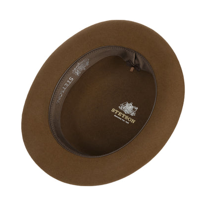 Sombrero bombín Classic Uni de fieltro de piel de Stetson - Marrón