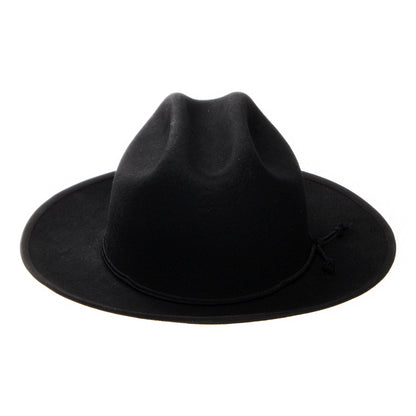 Sombrero Cowboy Plains resistente al agua de fieltro de lana de Stetson - Negro