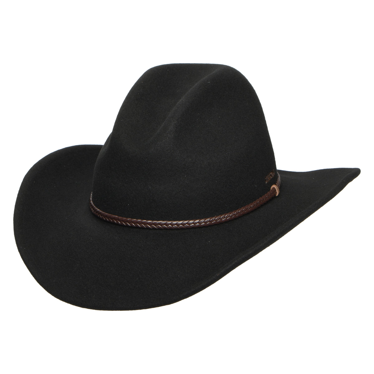 Sombrero Cowboy Oklahoma resistente al agua de fieltro de lana de Stetson - Negro