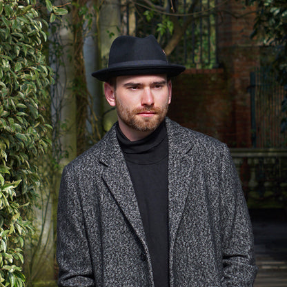 Sombrero flexible Blues Trilby de Jaxon & James - Negro