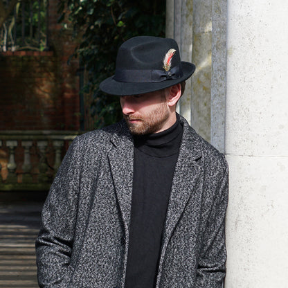 Sombrero flexible Blues Trilby de Jaxon & James - Negro