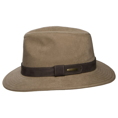 Sombrero Fedora Safari Traveller repelente al agua de Stetson - Arena