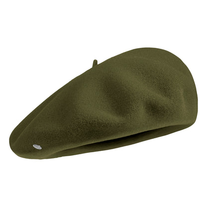 Boina Authentique de lana merino de Laulhère - Verde Oliva