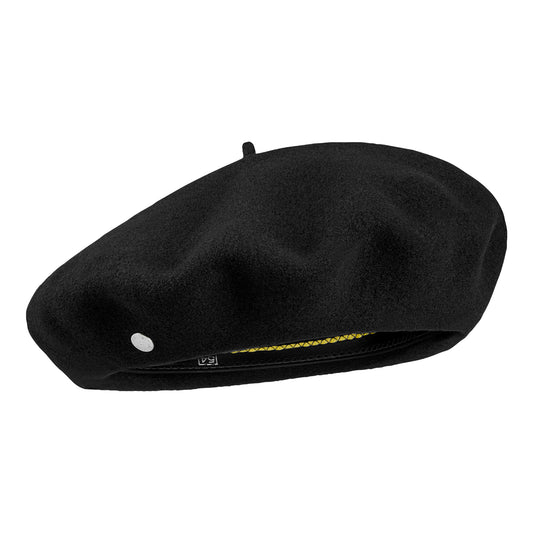 Boina Campan Luxury de lana merino de Laulhère - Negro