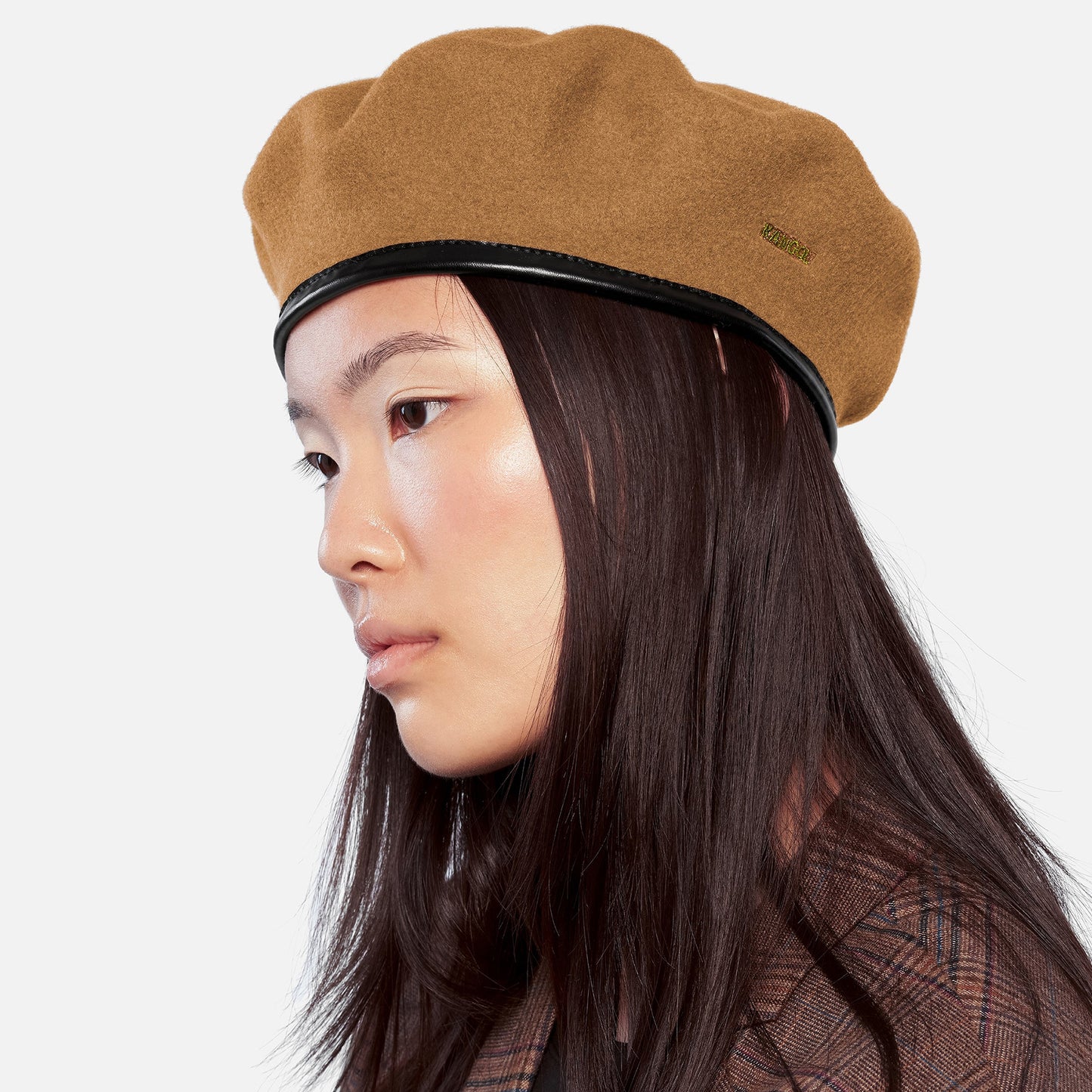 Boina Monty Wool de lana de Kangol - Camel