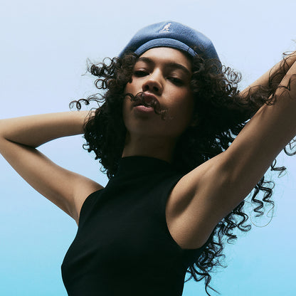 Boina Jax de bambú de Kangol - Azul Vaquero