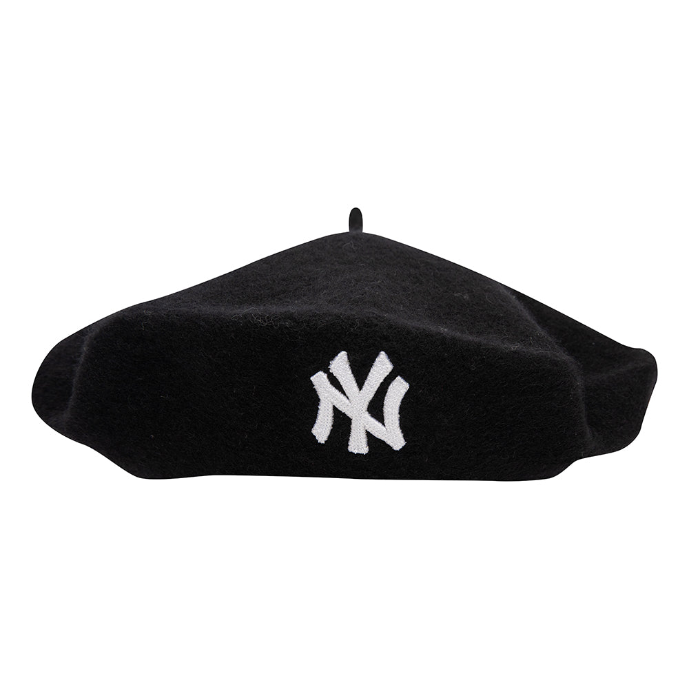 Boina New York Yankees de lana melton de New Era - Negro-Blanco