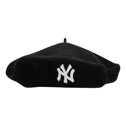 Boina New York Yankees de lana melton de New Era - Negro-Blanco