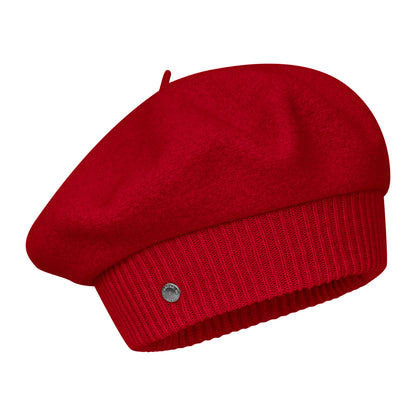 Boina Louvre de lana merino de Laulhère - Rojo