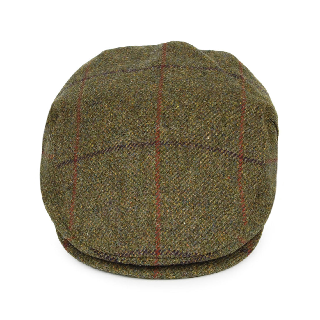 Gorra plana Impermeable a cuadros de Failsworth - Verde Oliva