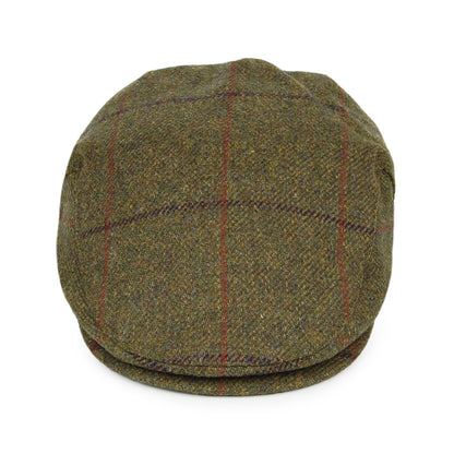 Gorra plana Impermeable a cuadros de Failsworth - Verde Oliva
