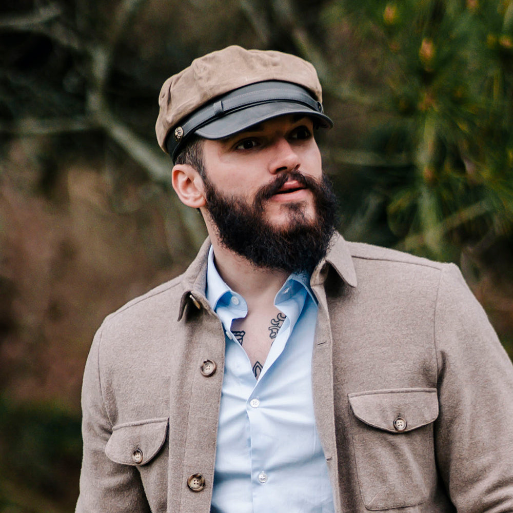 Gorra Rebel Motorcycle de Jaxon & James - Beige Británico
