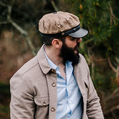 Gorra Rebel Motorcycle de Jaxon & James - Beige Británico
