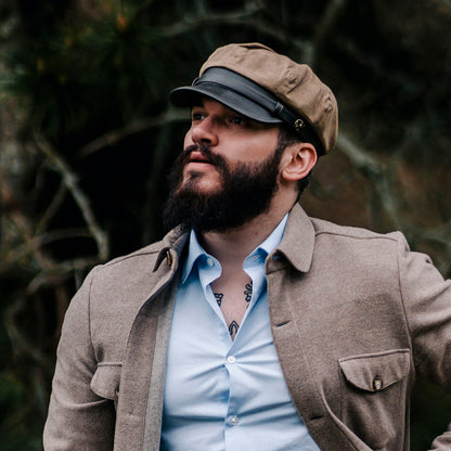 Gorra Rebel Motorcycle de Jaxon & James - Beige Británico