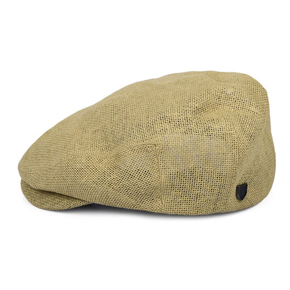 Gorra plana Hooligan Lightweight X Snap de paja de Brixton - Natural