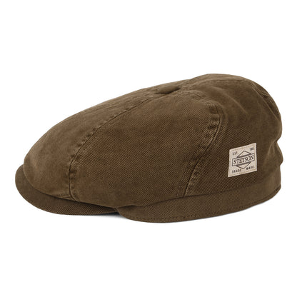 Gorra Newsboy de algodón suave de Stetson - Natural