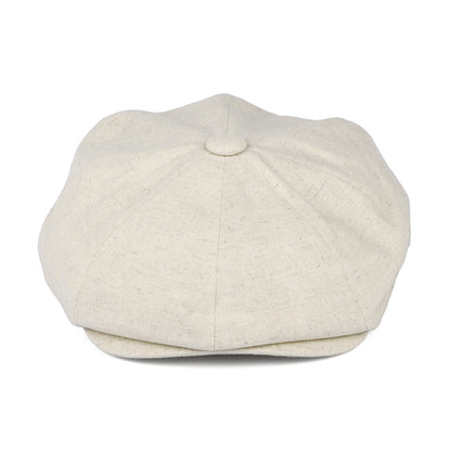 Gorra Newsboy 8 Piece de algodón y lino de Christys - Avena