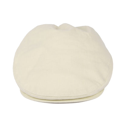Gorra plana Balmoral de algodón y lino de Christys - Suero De Leche