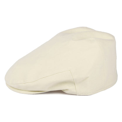 Gorra plana Balmoral de algodón y lino de Christys - Suero De Leche