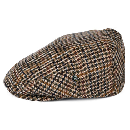Gorra plana de lana-cachemira pata de gallo II de City Sport - Camel