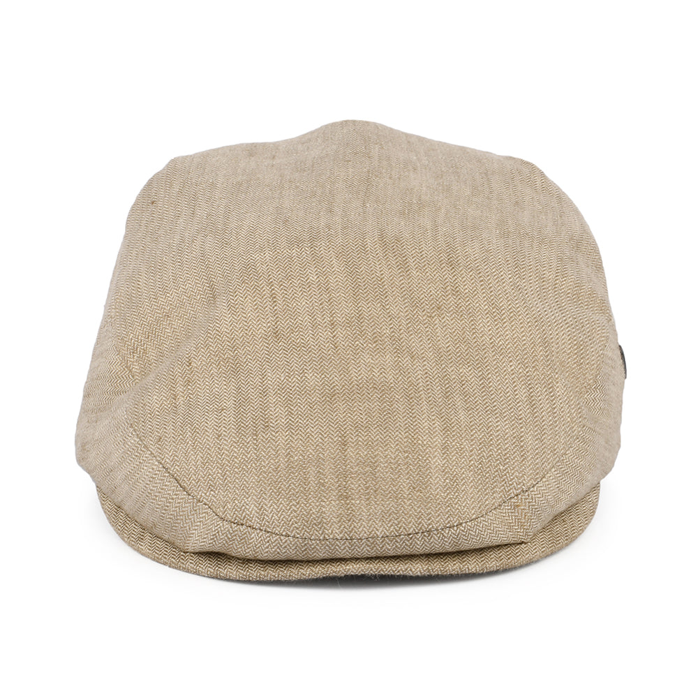 Gorra plana de lino micro espiga de City Sport - Trigo