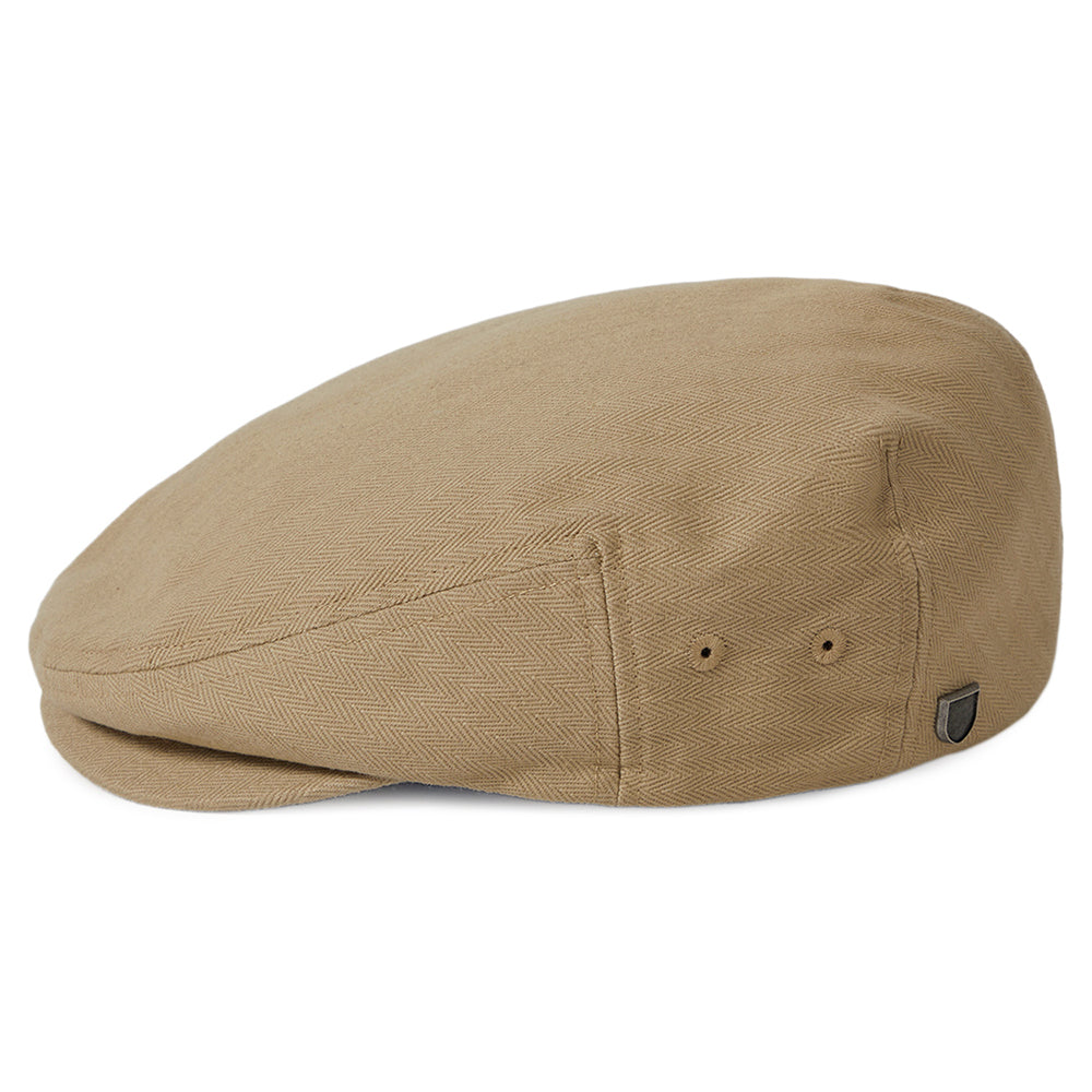 Gorra plana Hooligan ligero diseño de espiga de Brixton - Kaki-Arena