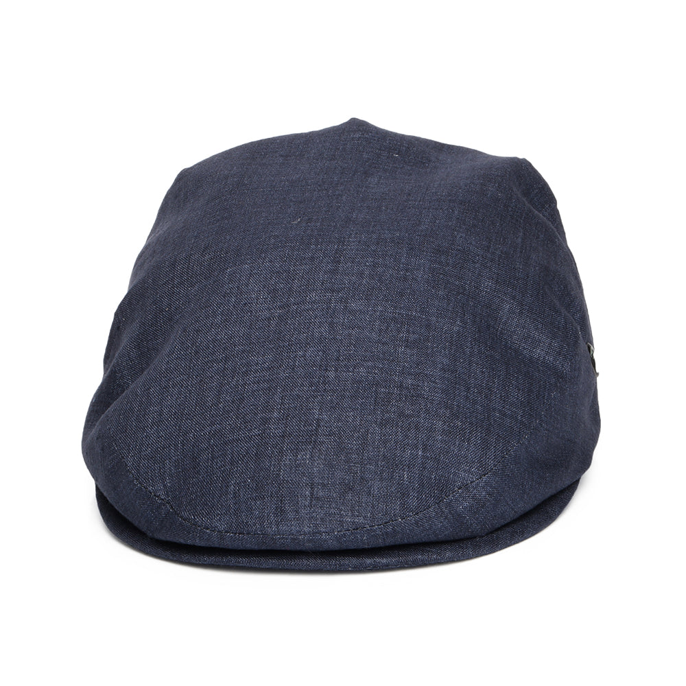 Gorra plana ligero de lino de City Sport - Vaquero Oscuro