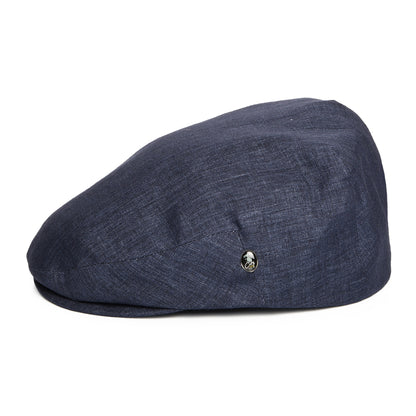 Gorra plana ligero de lino de City Sport - Vaquero Oscuro